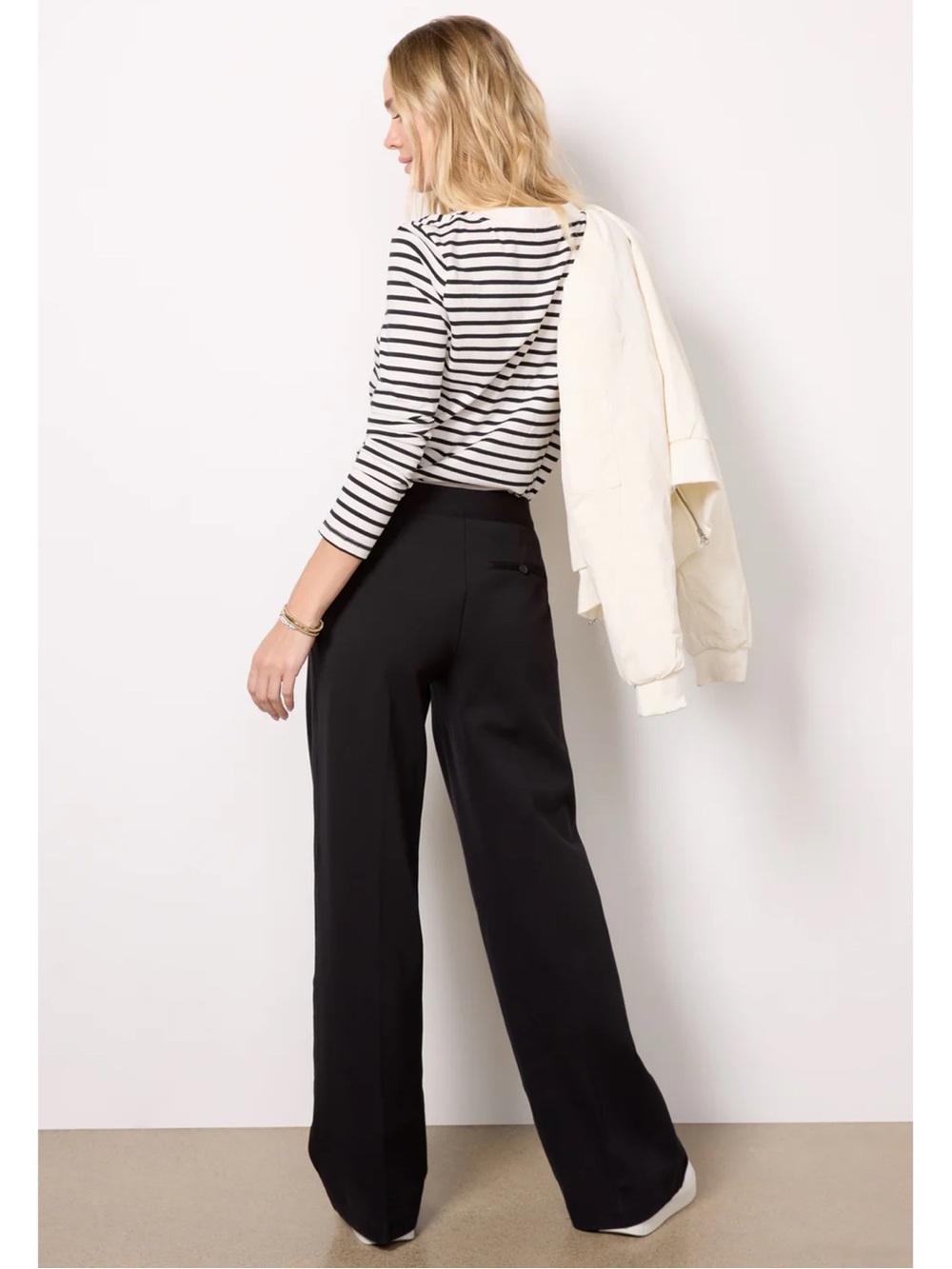 SPANX The Perfect Pant Wide Leg Classic Black - Picture 3 of 15